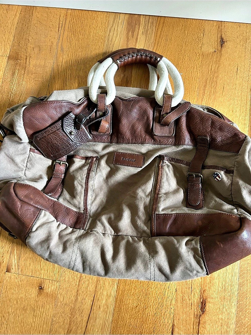 Barbour Steve McQueen Bullitt Canvas and Leather Bag